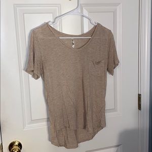 basic tan t shirt